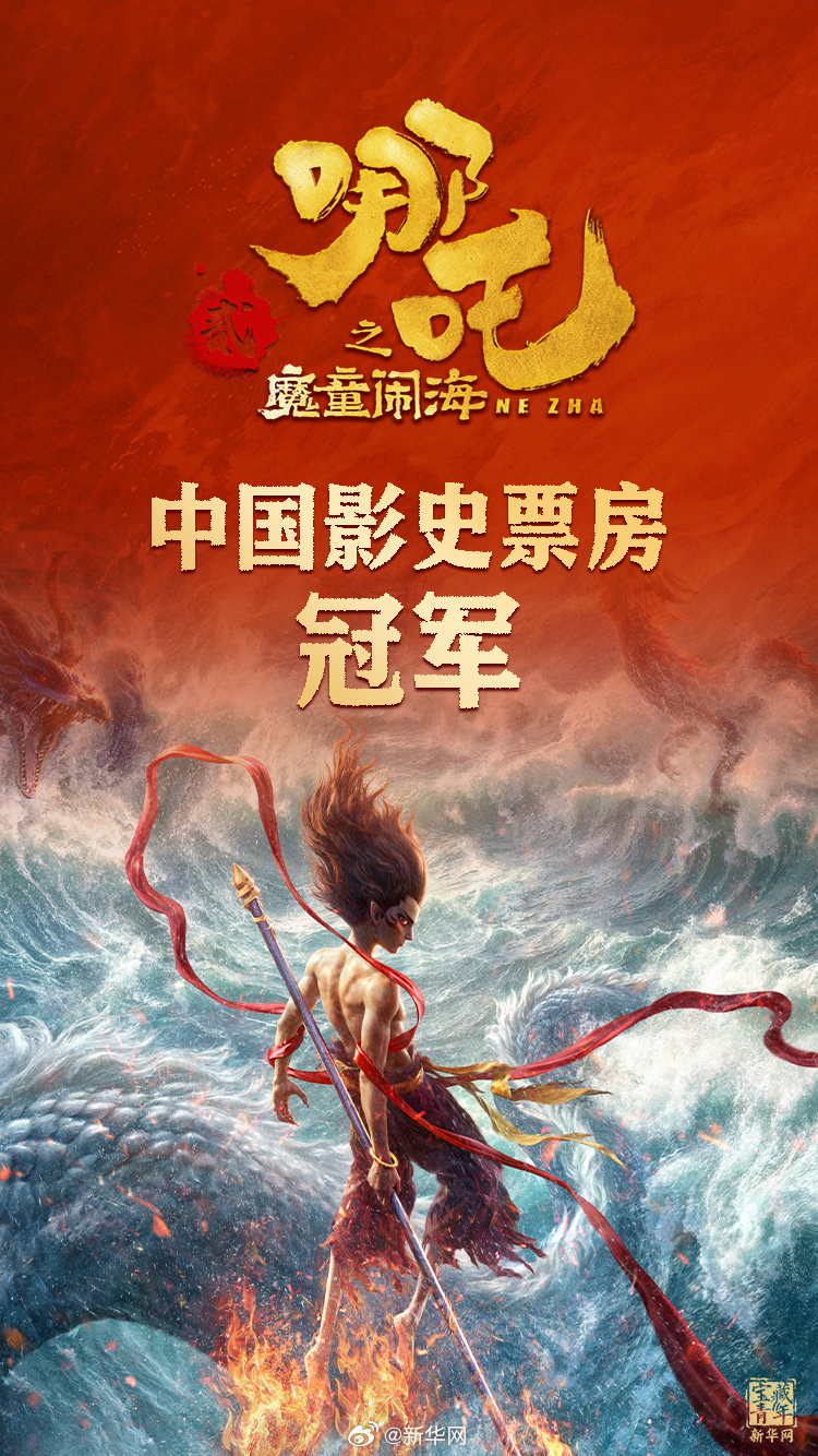  登頂！《哪吒2》打破中國(guó)影史最高票房紀(jì)錄