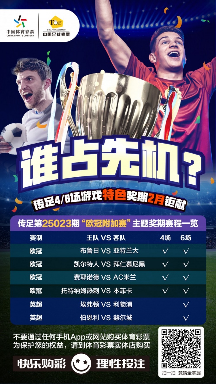 誰占先機？！傳足特色獎期第25023期聚焦歐冠附加賽