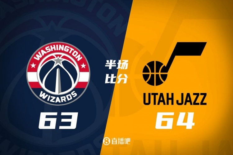  狀元之爭！半場戰(zhàn)報：奇才63-64落后爵士 薩爾20分&塞克斯頓16分